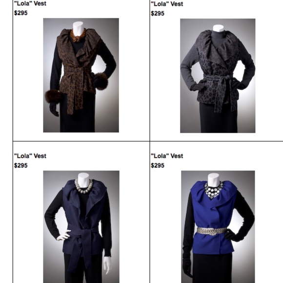 The Dori Collection BeverlyHills Brown Ruffle Vest - Picture 5 of 5